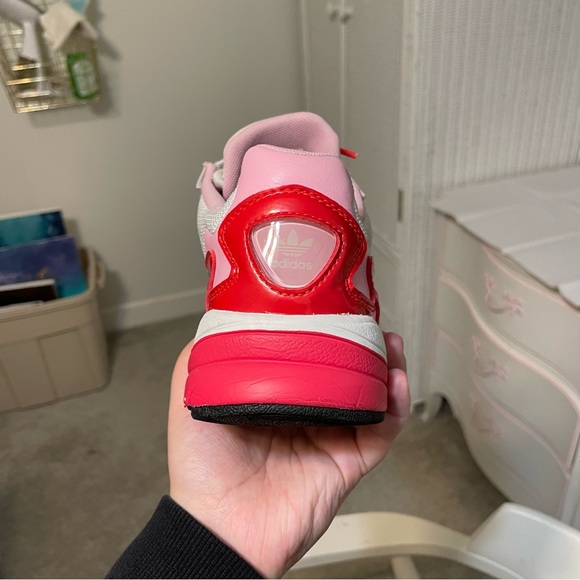 Adidas Red and Pink Sneakers - Picture 4 of 7